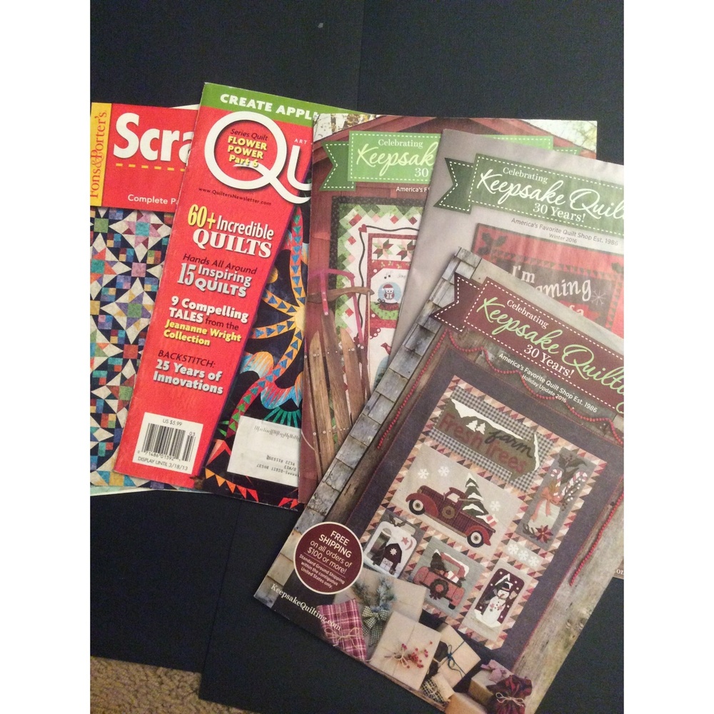 6 Quilting Magazines/Pamplets B21